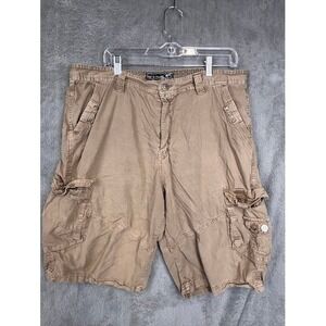 Broken Threads Mens Tan Cargo Shorts Size 38 Regular Fit Premium Goods